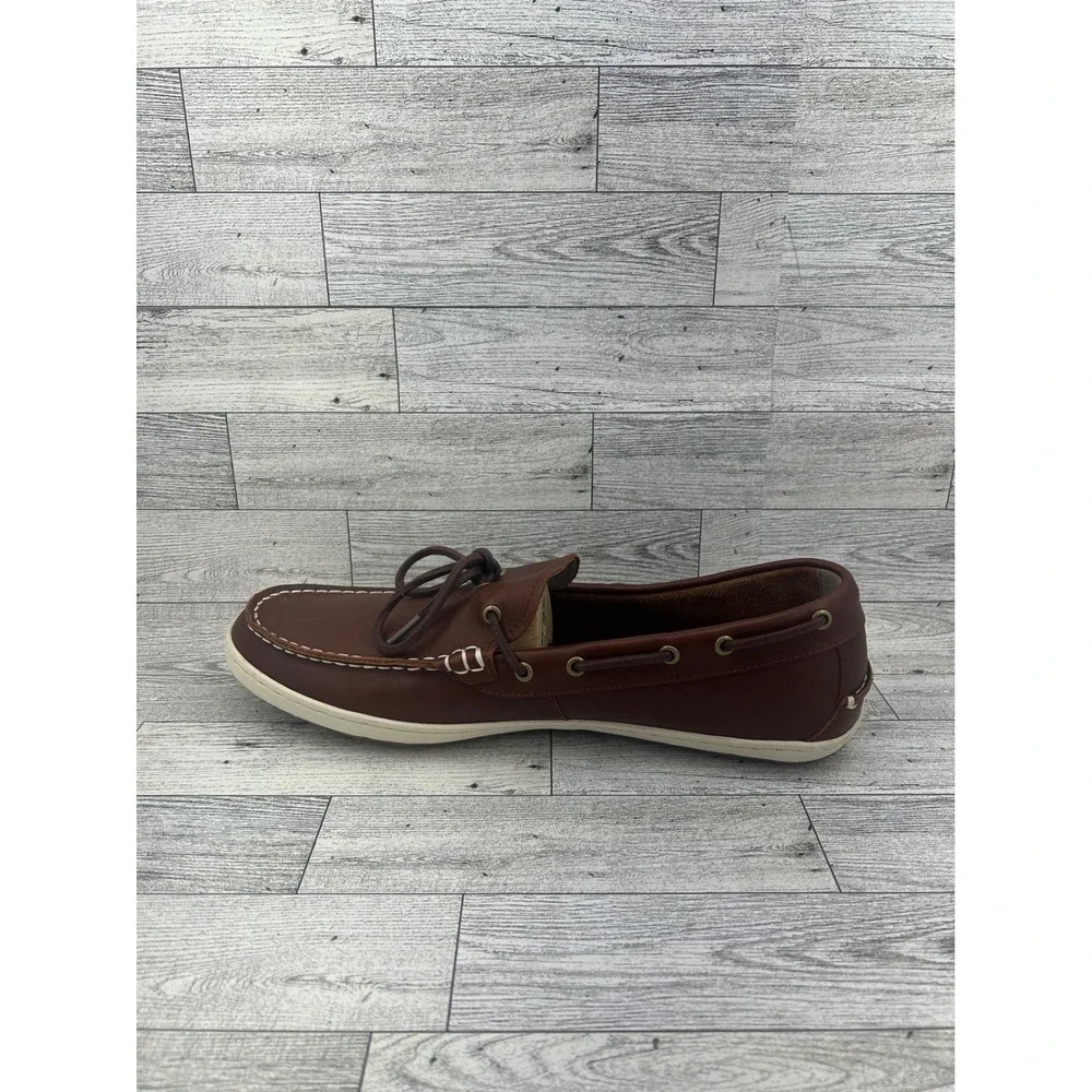Cole‎ Haan Men Brown Leather Boat Shoes Loafers C22114 Size 12M